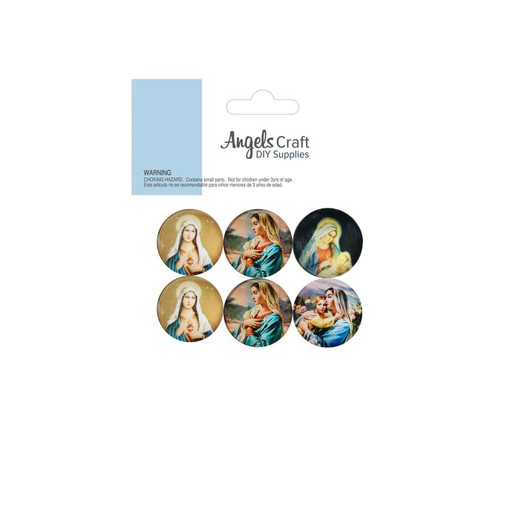 Blessed Mary Print Cabochon, 6ct Blessed Mary Print Cabochon, 6ct