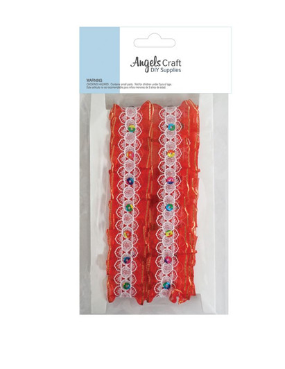 Ribbon lace Red Accent Ribbon lace Red Accent