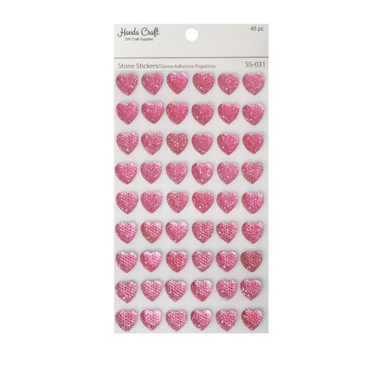 Heart Sugar Stone Sticker Pink Heart Sugar Stone Sticker Pink