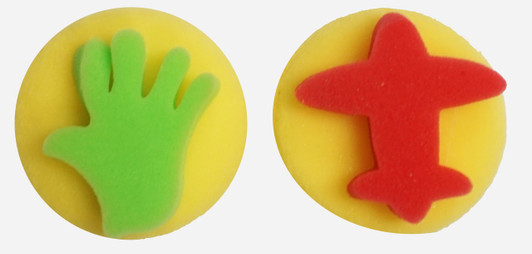 Sponge Paint Stamp, 2ct, Assorted Color Sponge Paint Stamp, 2ct, Assorted Color