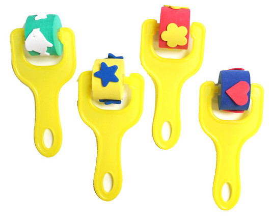 Foam Paint Roller, 4ct, Assorted Shape & Color Foam Paint Roller, 4ct, Assorted Shape & Color