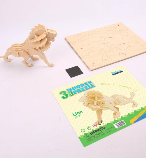 LION DIY 3D Wooden Puzzle LION DIY 3D Wooden Puzzle