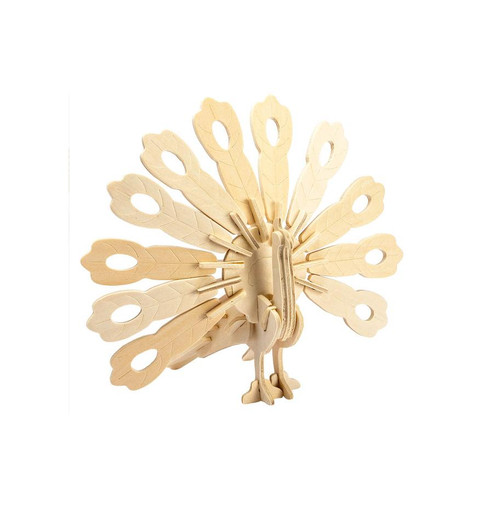 Peacock DIY 3D Wooden Puzzle Peacock DIY 3D Wooden Puzzle