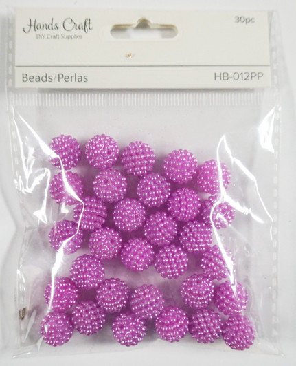 Hand Craft Beads, Poppy Beads, 25pc, 14mm Hand Craft Beads, Poppy Beads, 25pc, 14mm