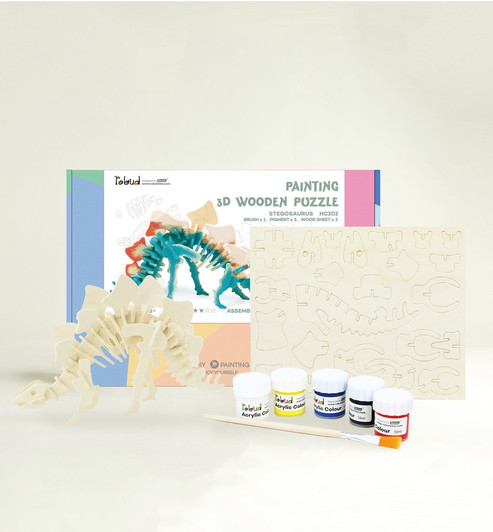 DIY 3D Wooden Puzzle:Stegosaurus DIY 3D Wooden Puzzle:Stegosaurus
