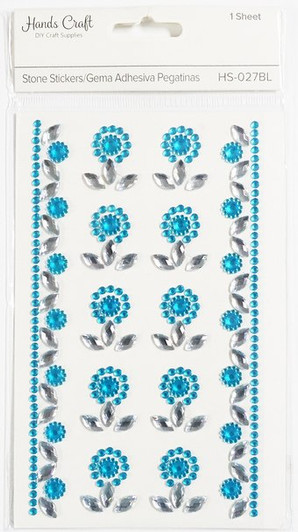 Radiant-Turquoise Flower Stone Sticker Radiant-Turquoise Flower Stone Sticker