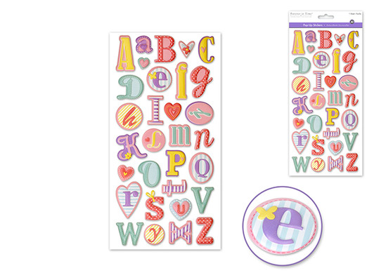 Patterned Alphabet Stickers