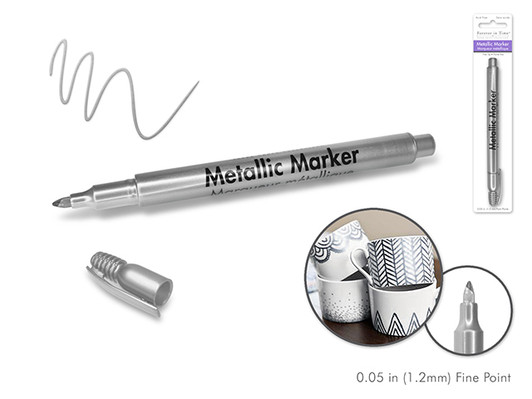 Metallic Marker: 1.2mm Fine Point  Permanent Copper Accent