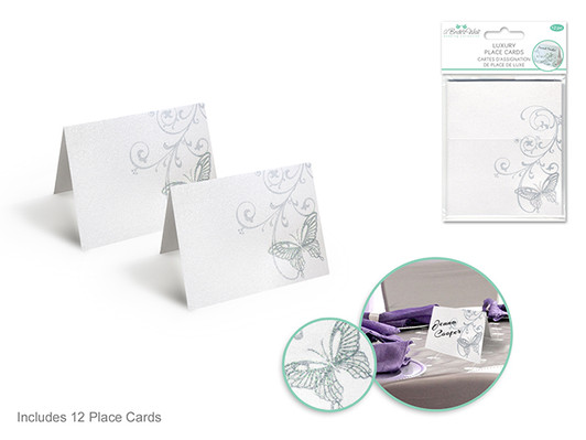 A Brides Wish: 3 3/8"x4" Luxury Place Cards x12