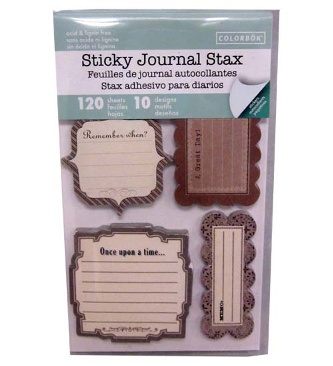 Sticky Journal Stax 120 Sheets, Multi-Sheet Pads