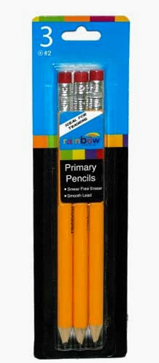 Promarx 3ct Jumbo Primary Yellow Pencil.