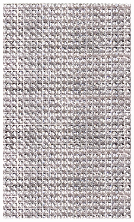 Rhinestone Sheet Strip- Silver