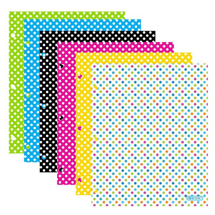 Polka Dot Two Pocket Folder