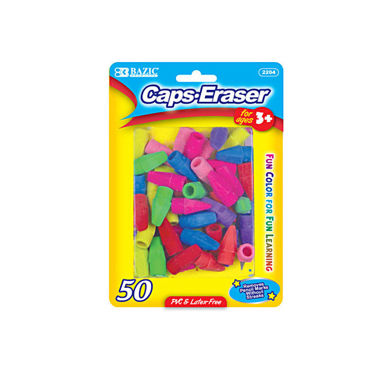 BAZIC Neon Eraser Top (50/Pack)