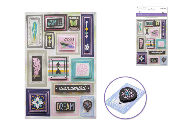 Handmade Sticker: 12.5cmx18.5cm 3D Vintage Dream Wonders Stickers