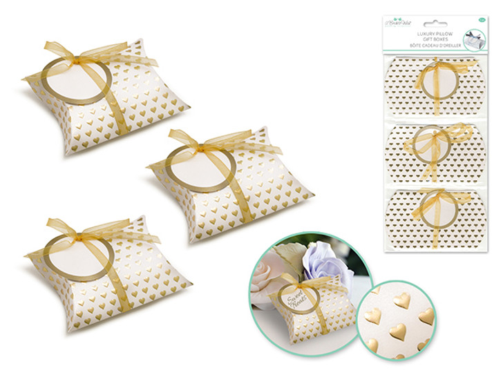 A Brides Wish: 3"x5" Luxury Pillow Gift Box x3 -Item# WB601D