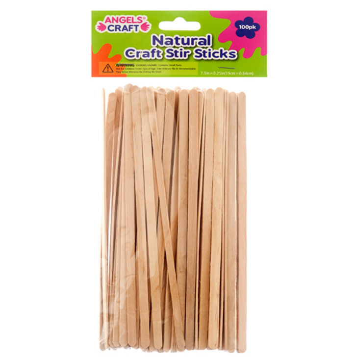 Natural Stir Sticks, Multipurpose Craft Sticks.