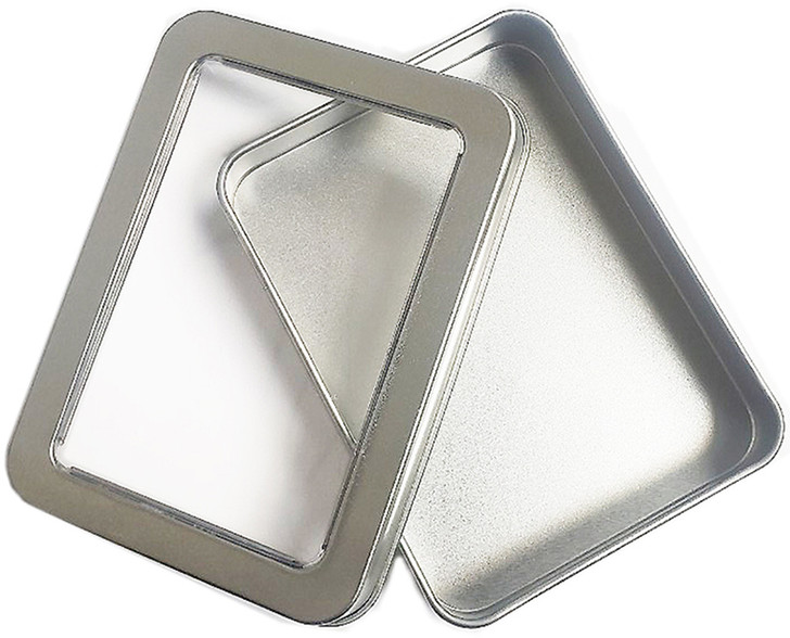 Square Tin Case With Window