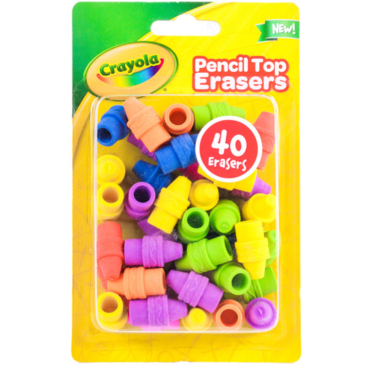 Eraser Caps, 24 count, Asssorted Colors