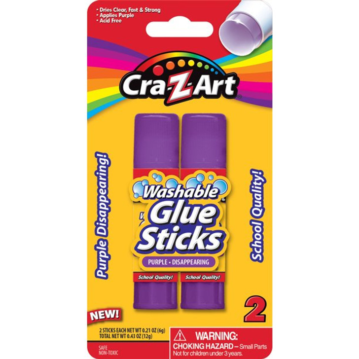 Disappearing Purple Glue Sticks