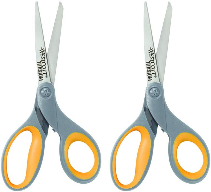 Westcott Titanium Bonded Scissors, Straight, 8 Inches