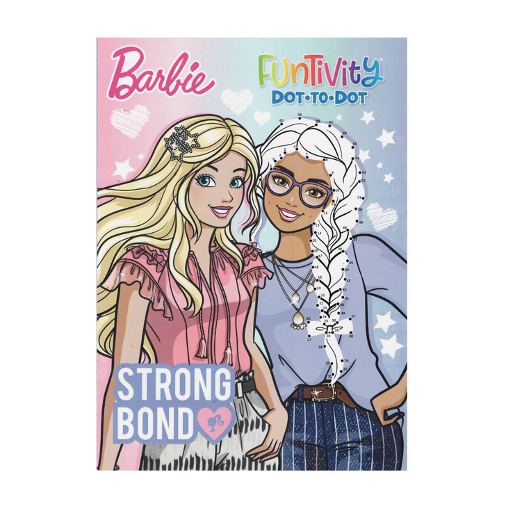 Barbie Coloring + Activity Book dot to dot
