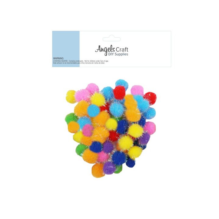 Glitter Pom Poms 1.5cm