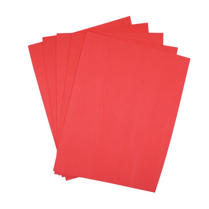 EVA Foam Sheet RED, 21.5CM*29CM, 10ct