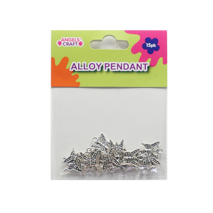 Allow Pendant Charms-Butterfly Medium 15-ct. Pk.