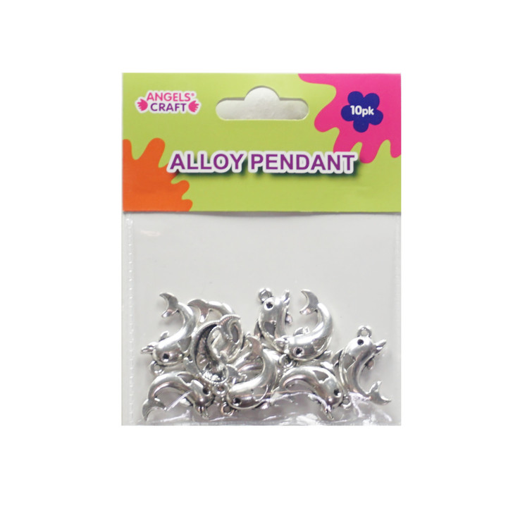 Allow Pendant Charms-Dolphin 10-ct. Pk.