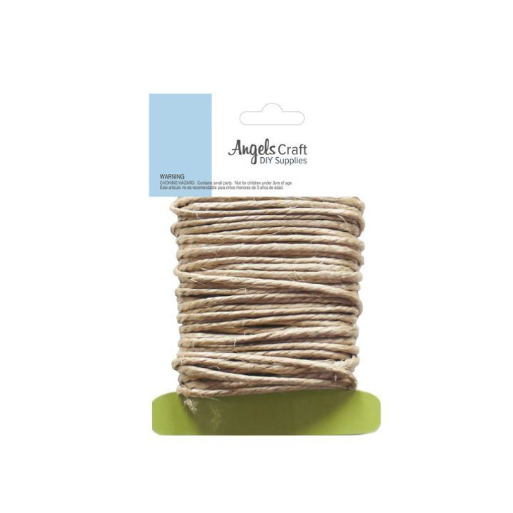 Hemp Cord-Toffee Color, 8M, Thick Cord.