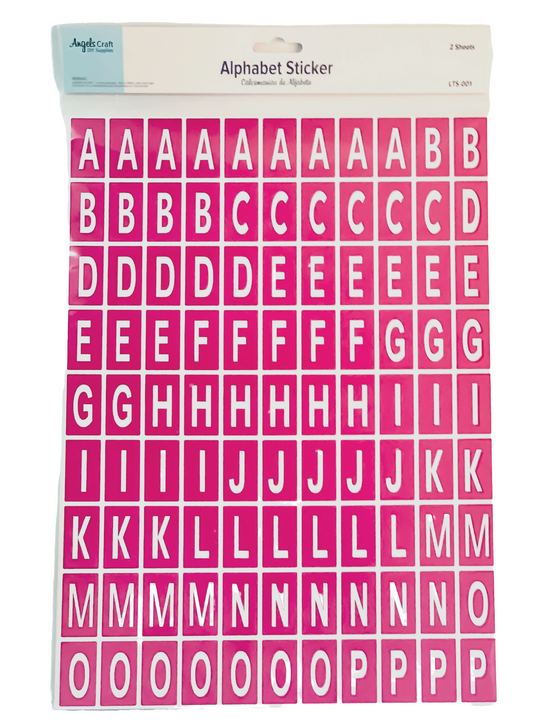 ALPHABET DECAL STICKERS