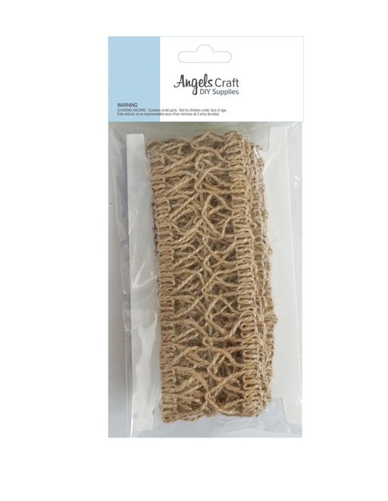 Ribbed Net Jute Cord