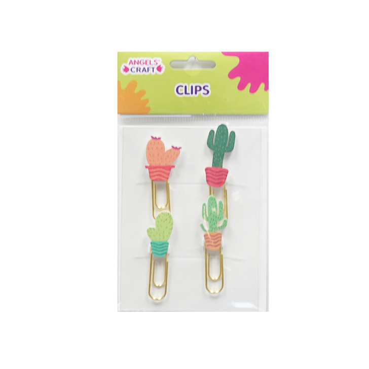 Prestige Lively Cactus- Pendant / Paper- Clip. Fine stationary Enhancement or Create elegant Jewelry Designs. 4-ct. Pk