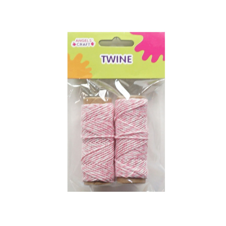 Twine Cord-Pink Accent 6mtr Roll
