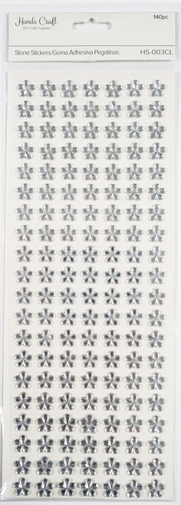Flower Stone Sticker 11mm, 140pcs