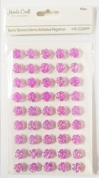 Cyclamen Opal-Rose Stone Stickers,45pk.