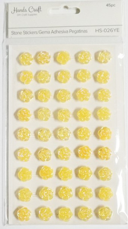 Radiant-Yellow Canary Stone Stickers, #12 45pk