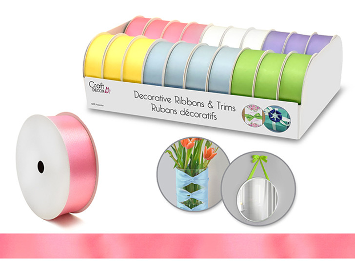 Craft Décor Ribbons & Trims: 1" x 3yd Rolls, Price per 1 Unit