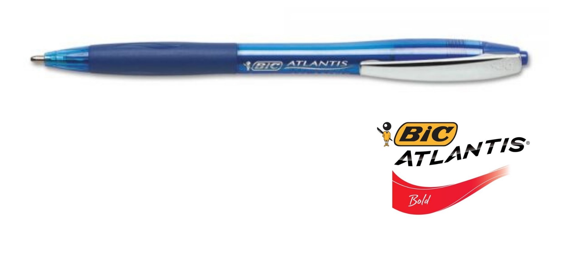 BIC ATLANTIS BLUE INK 