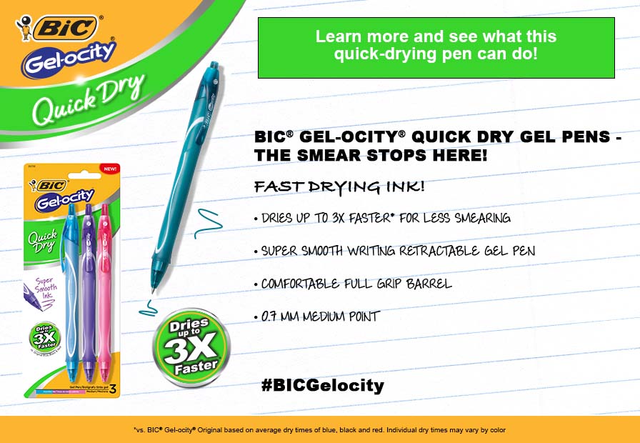 BIC GELOCITY Bright Assorted Colors 4-pk.