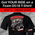 YOUR RIDE on a TEAM DS18 T-Shirt