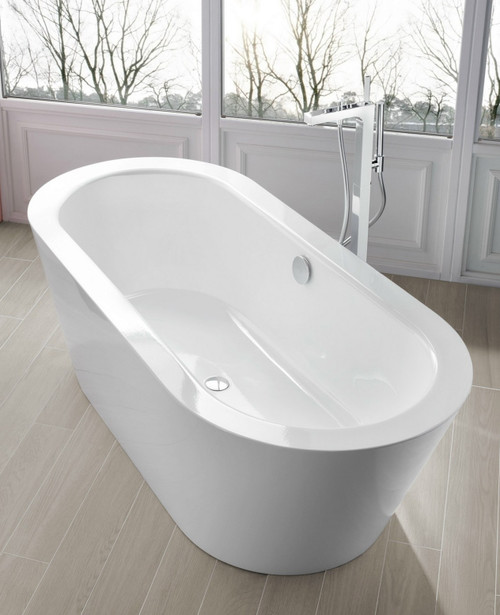 Astonian Oval 1750x800mm no-taphole steel bath