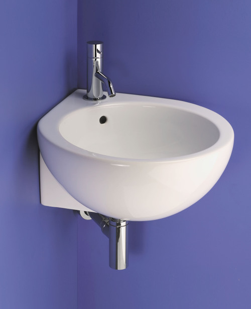 Ergo 46cm 1-taphole corner basin