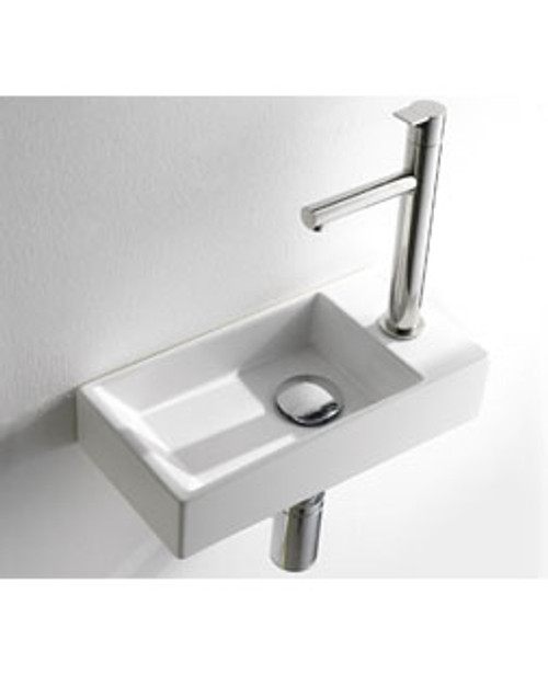Micro Soho 35cm 1-taphole wall basin