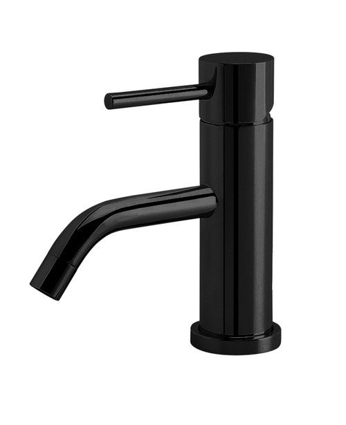 Nero 1-hole deck mounted basin mixer excludes waste satin black