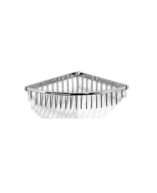 BD extra large corner soap basket chrome