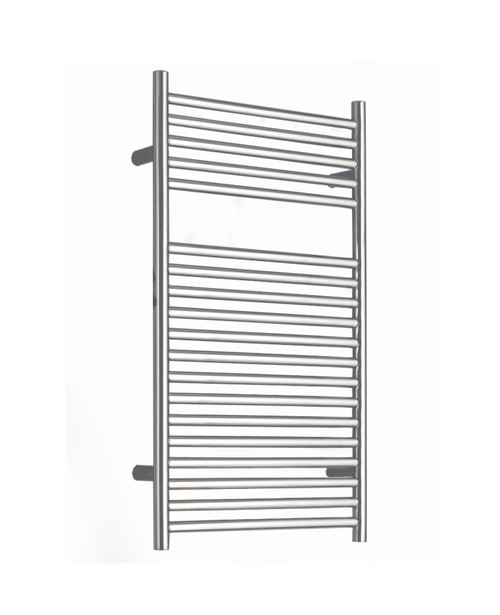 Abbey 780Hx500W hot water brushed stainless steel towel radiator