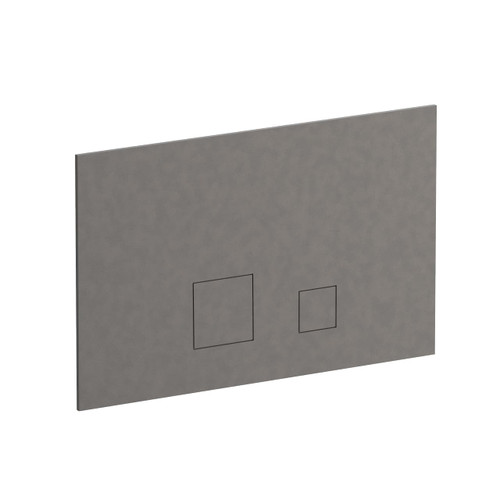 Fantini Sailing dual flush plate with square controls PVD gun metal | Aston Matthews bathrooms