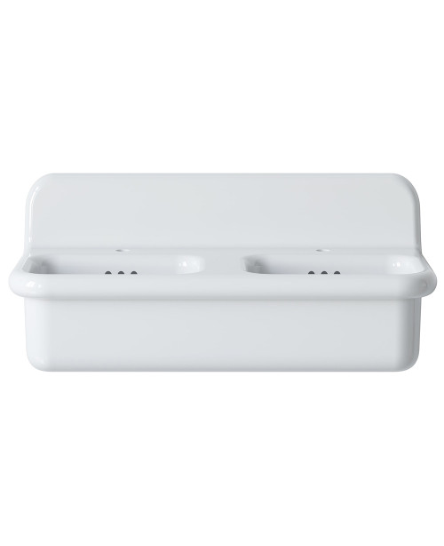 Astonian Roma 102cm double 1-taphole roll top basin white | Aston Matthews Bathrooms